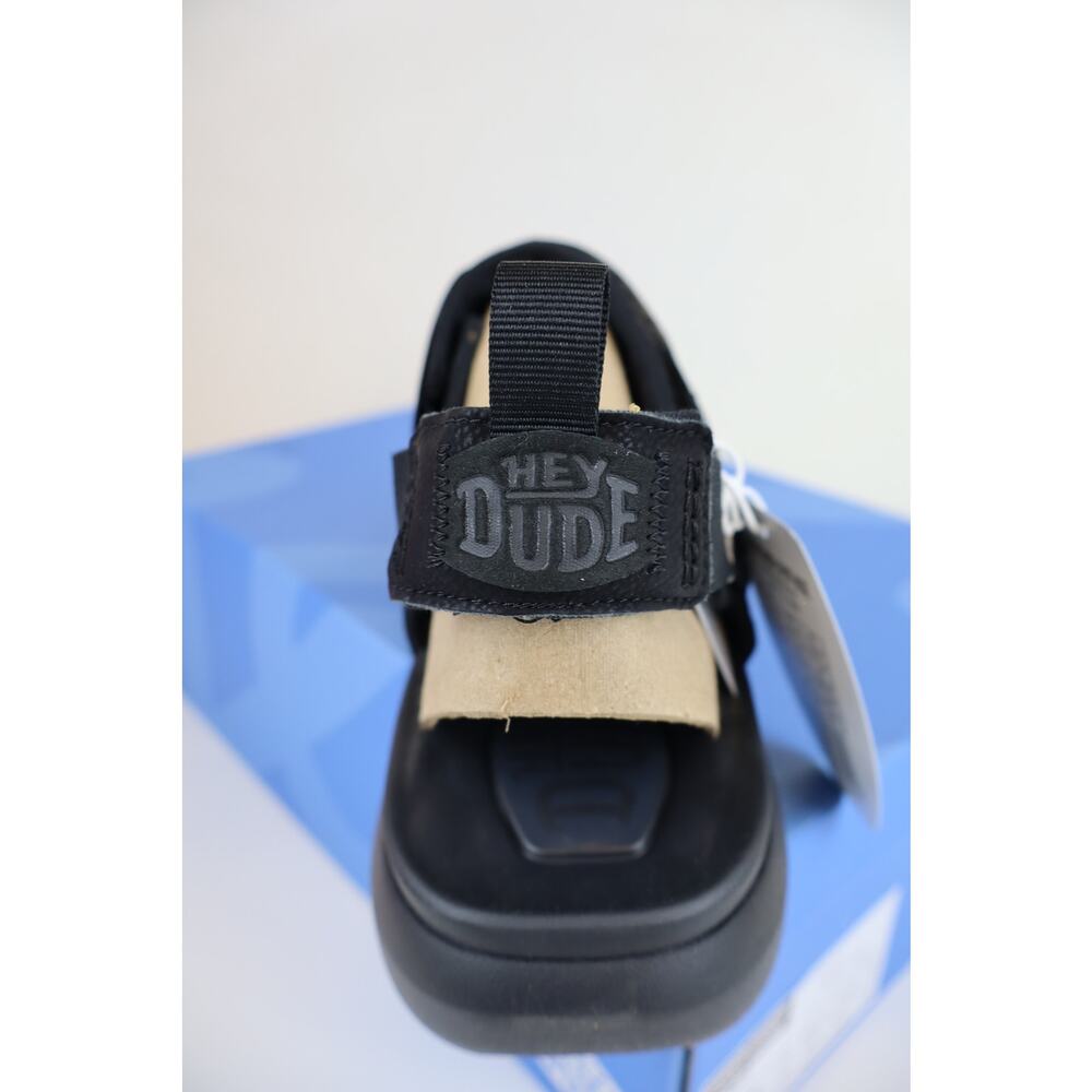 NEW Hey Dude Carson Sandals Sport Mode Men's Black Outdoor Hiking Size 12 - Picture 5 of 8